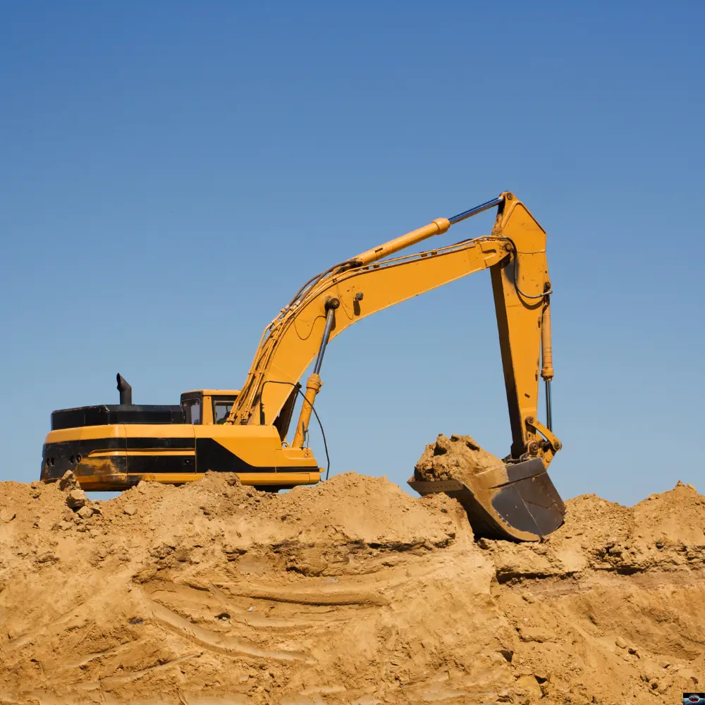 Excavación y nivelación de suelo para proyecto de construcción